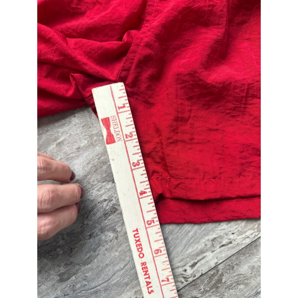 Vintage Wave Zone Swim Trunks Mens XL Red Navy Colorblock Nylon Shorts NWT 0363 - Picture 7 of 8
